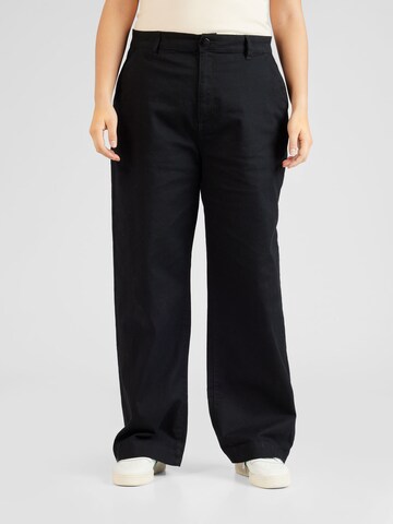 Cotton On Wide leg Broek 'PARKER' in Zwart: voorkant