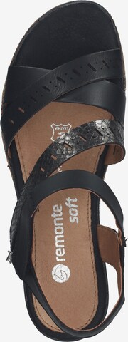 REMONTE Strap Sandals in Black