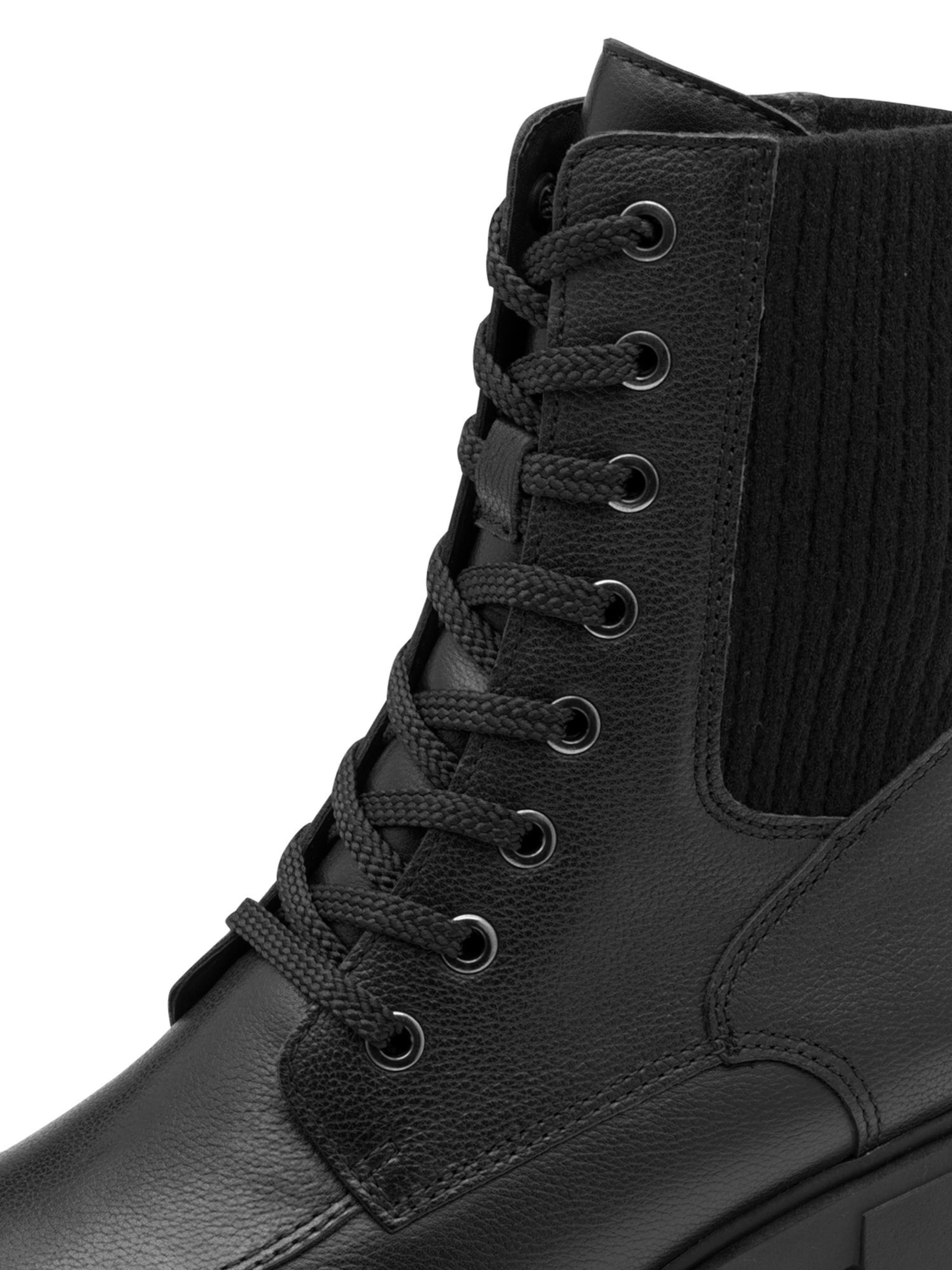 Tamaris Stövlett med snörning i svart