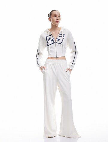 Koton Zip-Up Hoodie in White