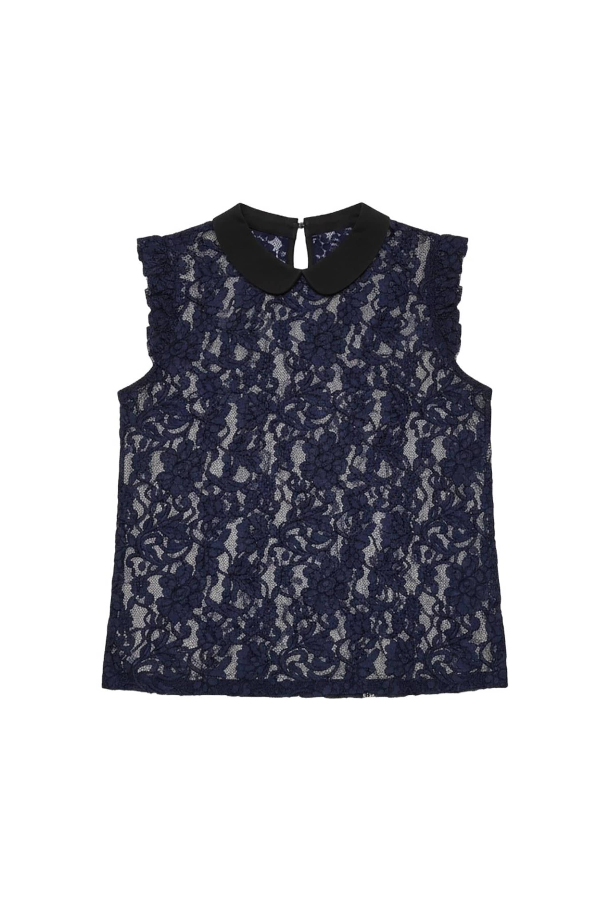 Alexa Dash Bluse in Blau: Vorderseite