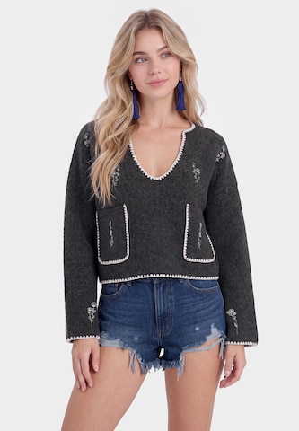 IZIA - Jersey en gris: frente