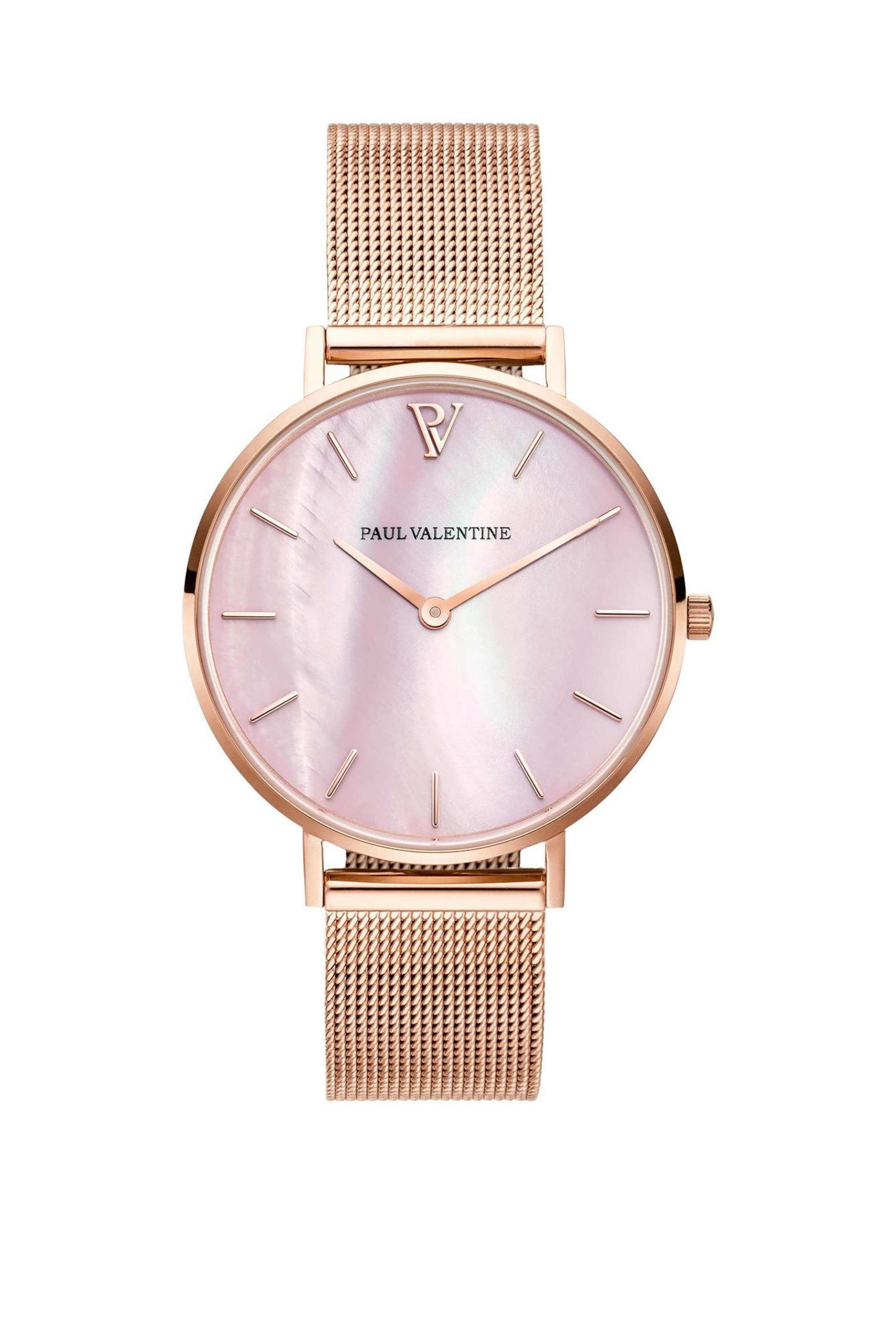 PAUL VALENTINE Uhr in Gold: Vorderseite