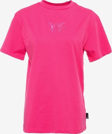 Maglietta di Karl Kani in rosa: frontale