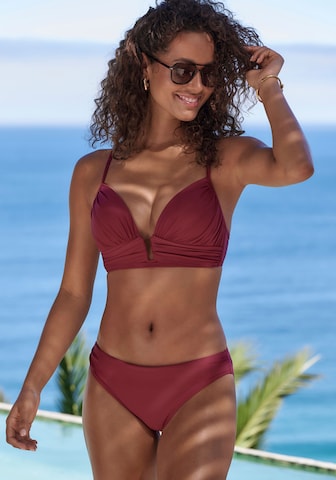 LASCANA Triangel Bikini in Rot: Vorderseite