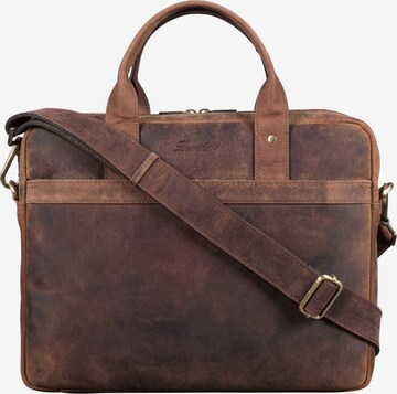 Benthill Laptop Bag in Brown: front