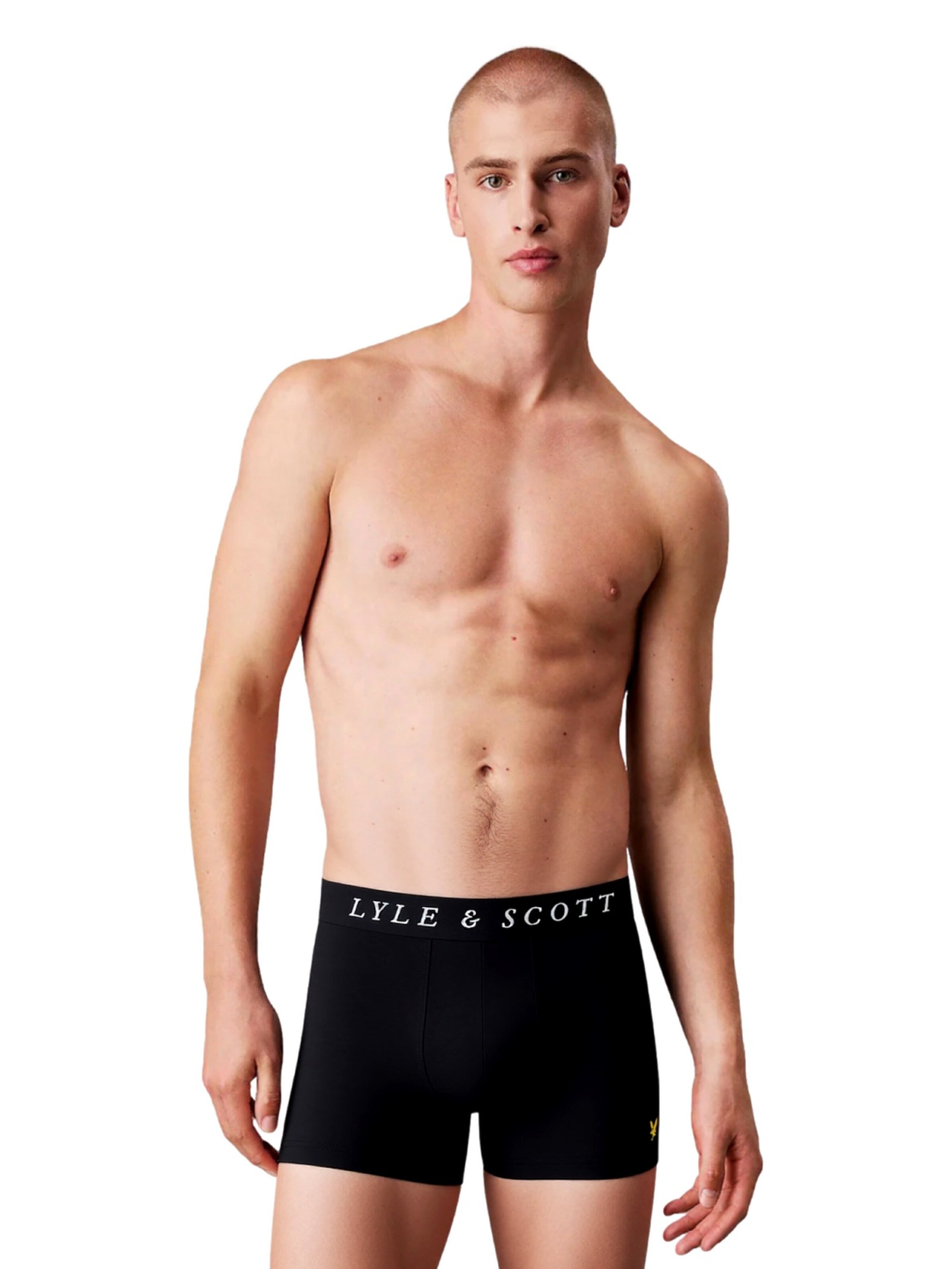 Lyle & Scott Boksershorts 'Neville' i sort: forside