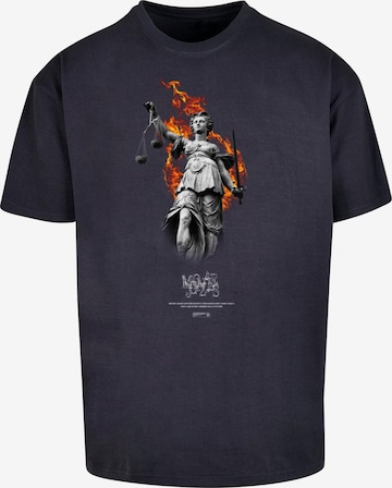 MJ Gonzales T-Shirt 'Justitia' in Blau: predná strana