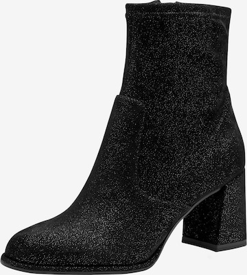 Bottines Tamaris en noir : devant