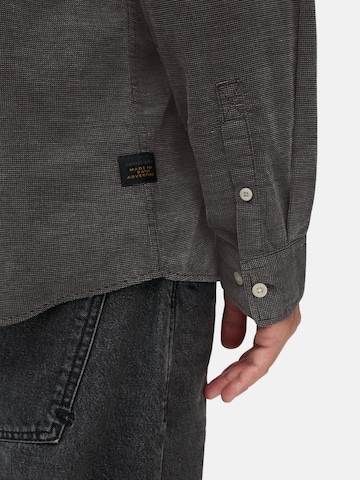CAMEL ACTIVE Regular Fit Langarmhemd mit aufgesetzten Taschen in Schwarz