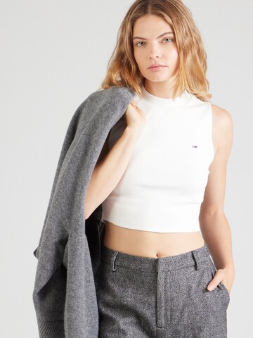 Top di Tommy Jeans in bianco: frontale