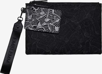 EMBLEMM Etui 'Double Portfolio in Liquid Mic Jacquard' in Schwarz: Vorderseite