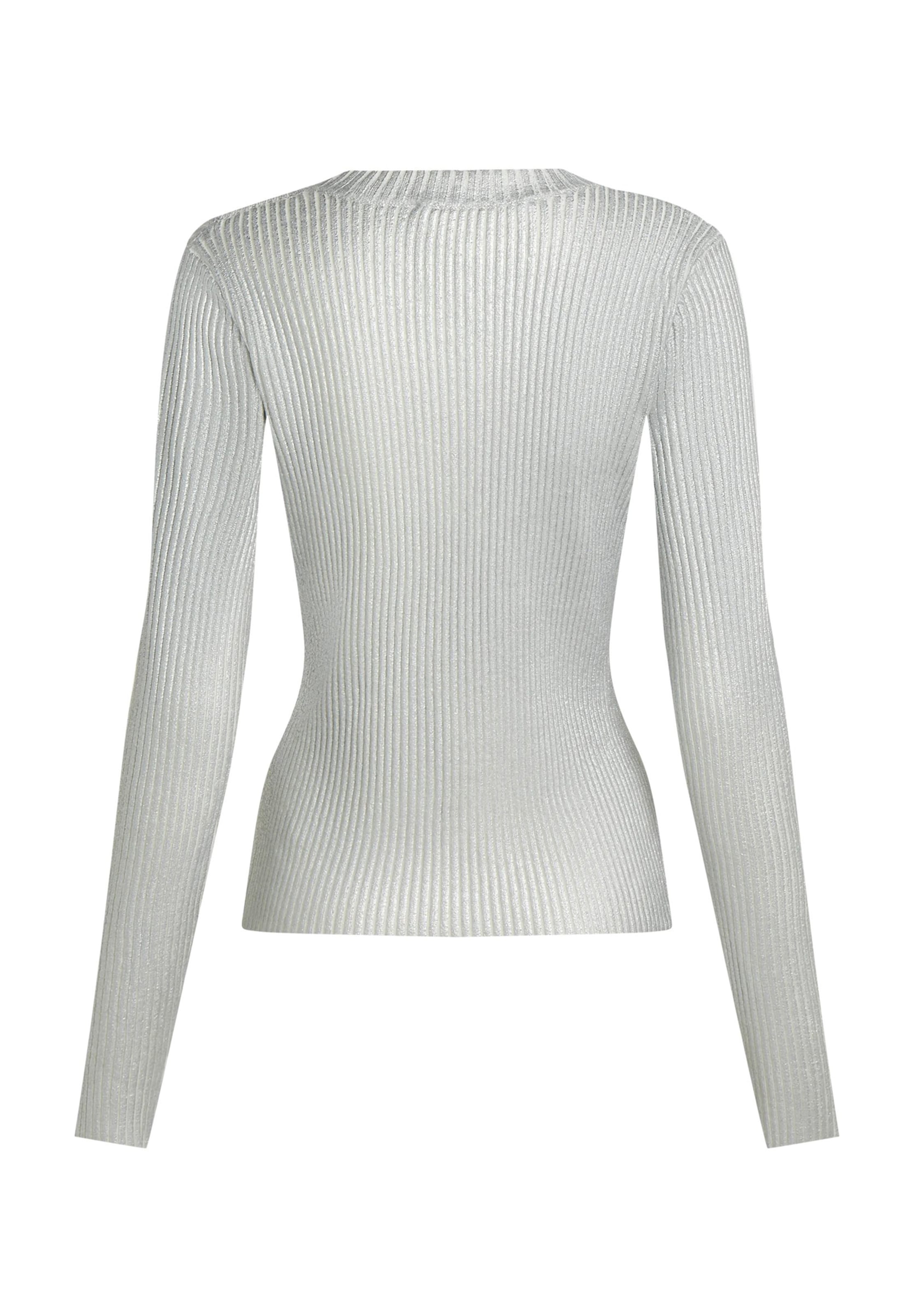 KARL LAGERFELD JEANS Pulover | srebrna barva