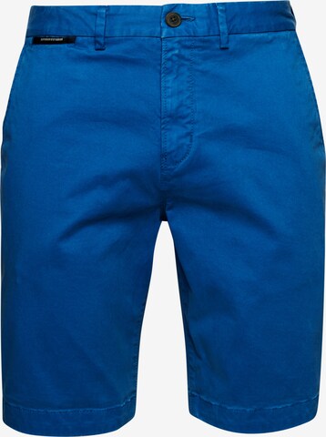 Pantalon chino Superdry en bleu : devant