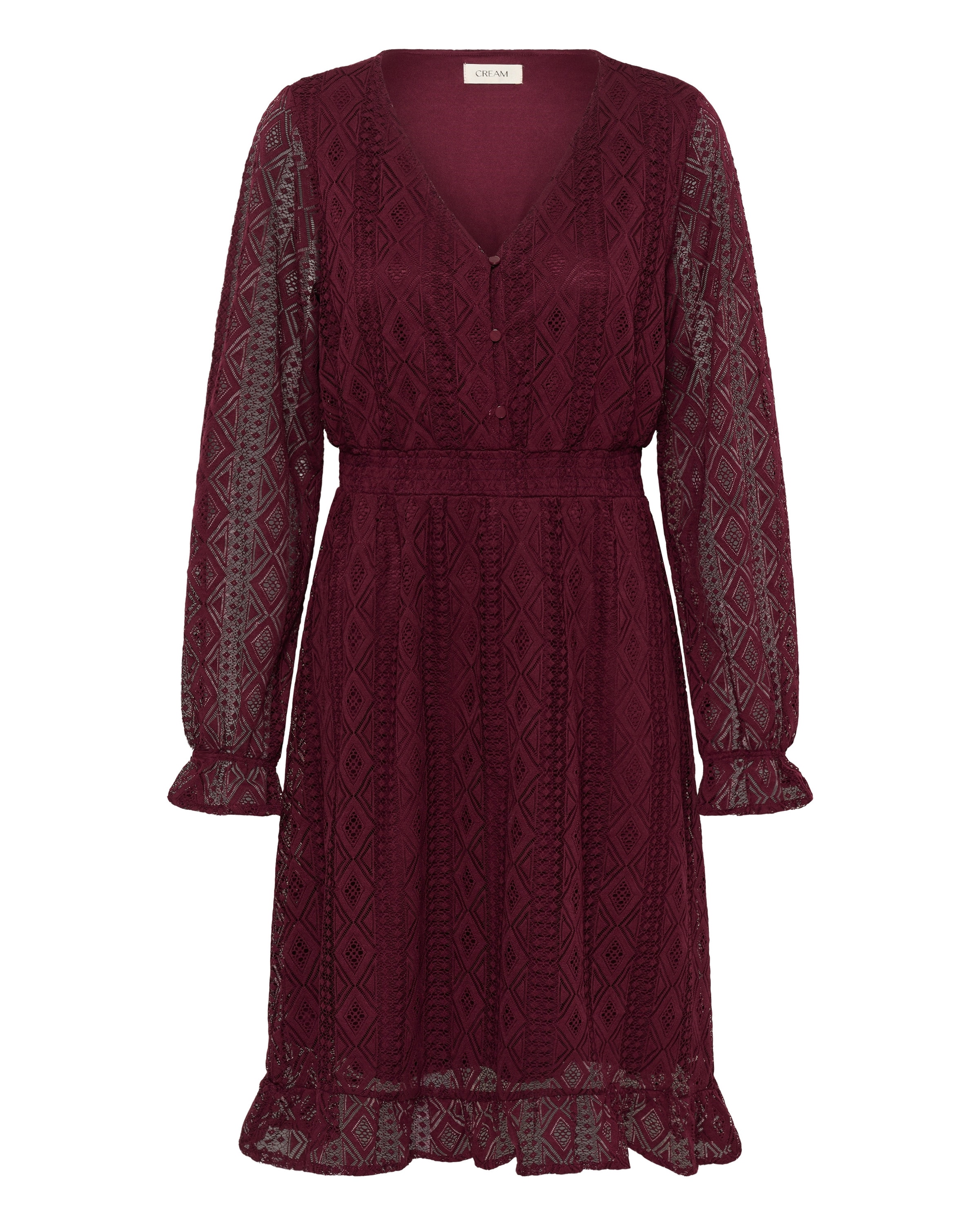Cream Dress 'CRDanika' in Red: front