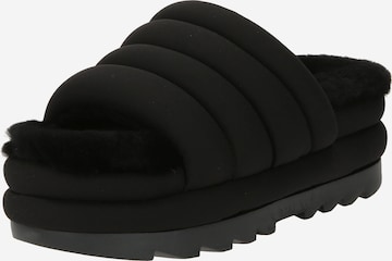 UGG Slippers in Black: front