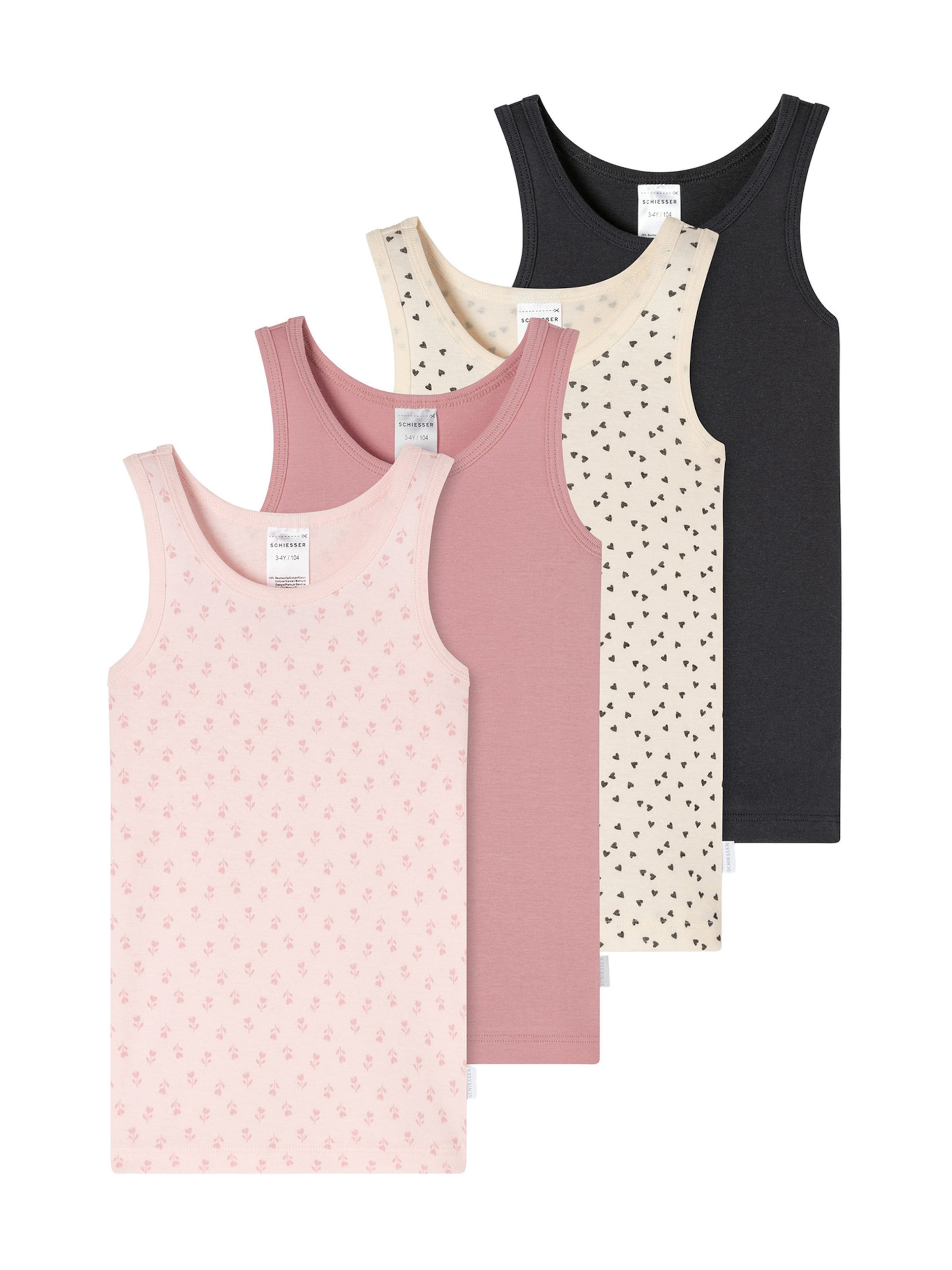 SCHIESSER Unterhemd ' Fine Rib Multi ' in Beige: Vorderseite
