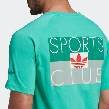 zaļš ADIDAS ORIGINALS T-Krekls 'Sports Club'