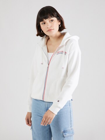 Champion Authentic Athletic Apparel Sweatjacka i vit: framsida