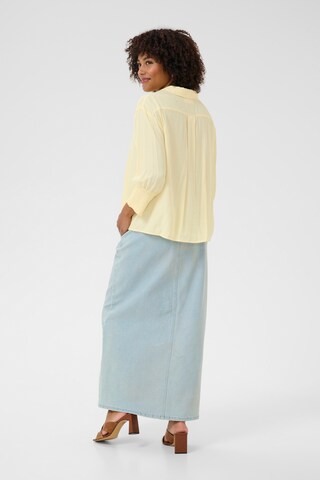 Cream Blouse 'Nola' in Geel