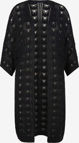 Emilia Lay Knit Cardigan in Black: front