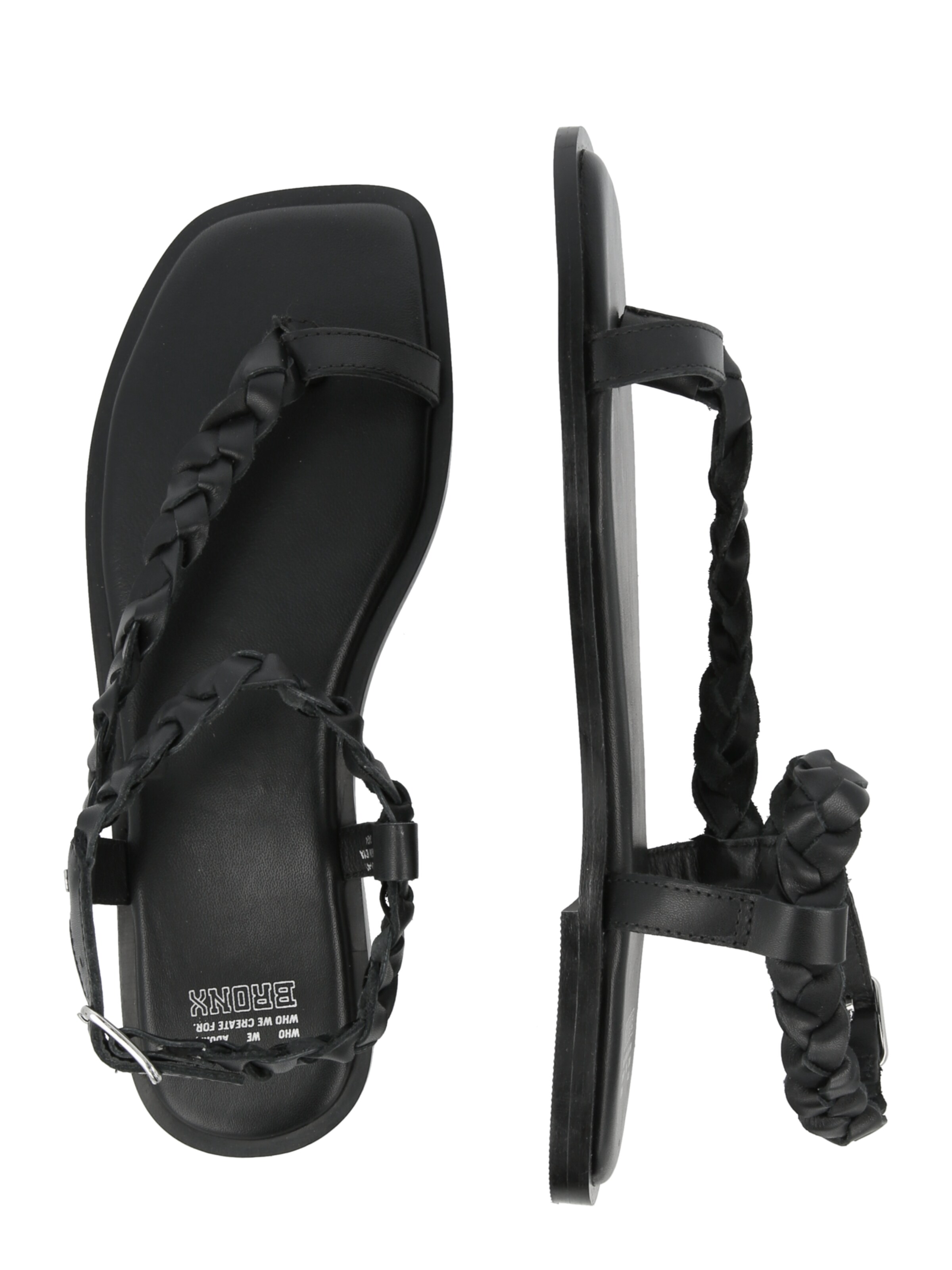 BRONX T-Bar Sandals 'Kenn-y' in Black