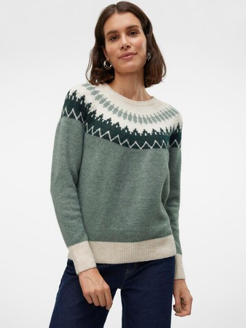 VERO MODA Trui 'VMSimone' in Groen: voorkant
