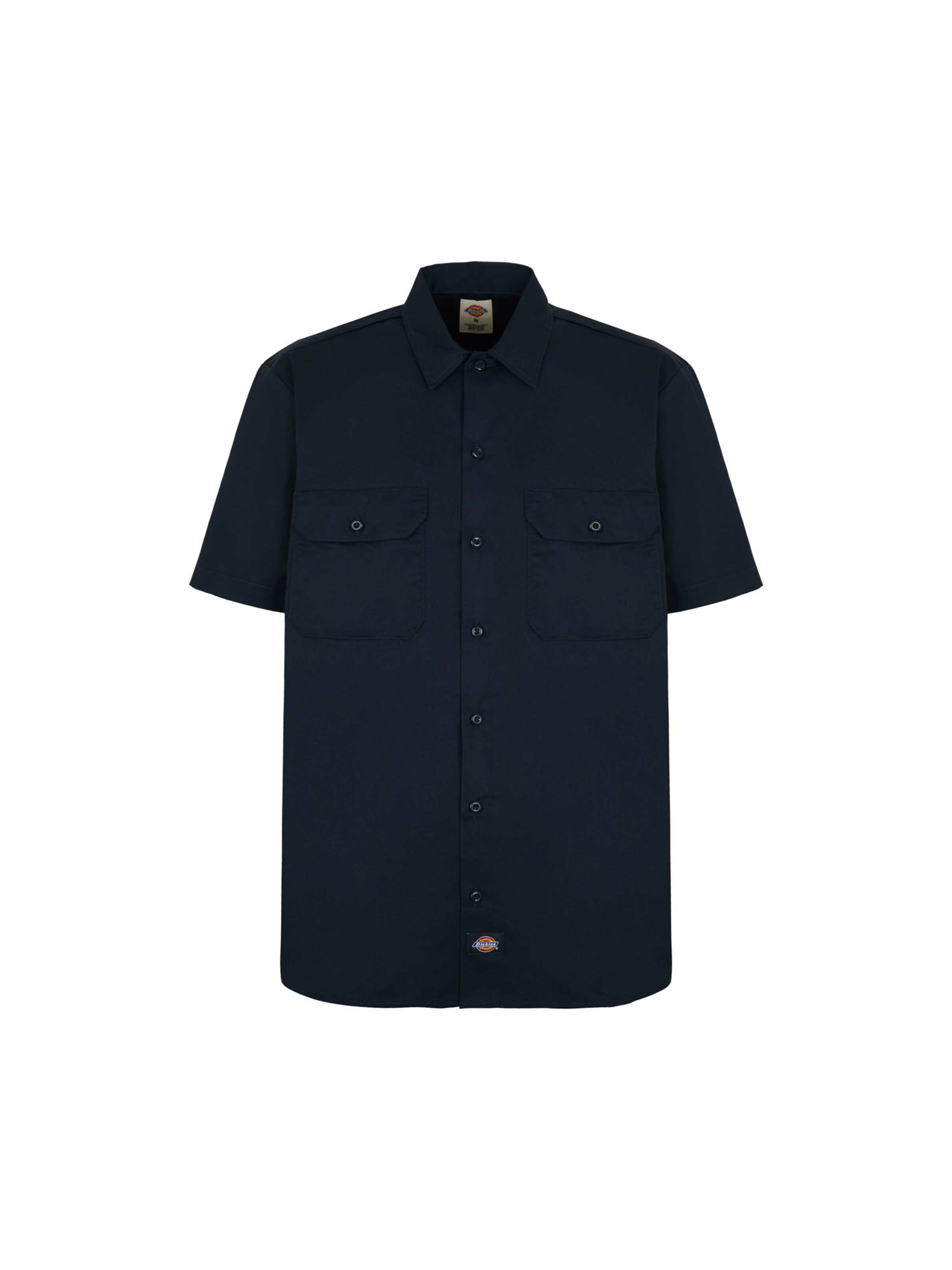 DICKIES Regular fit Overhemd 'WORK SHIRT' in Zwart: voorkant