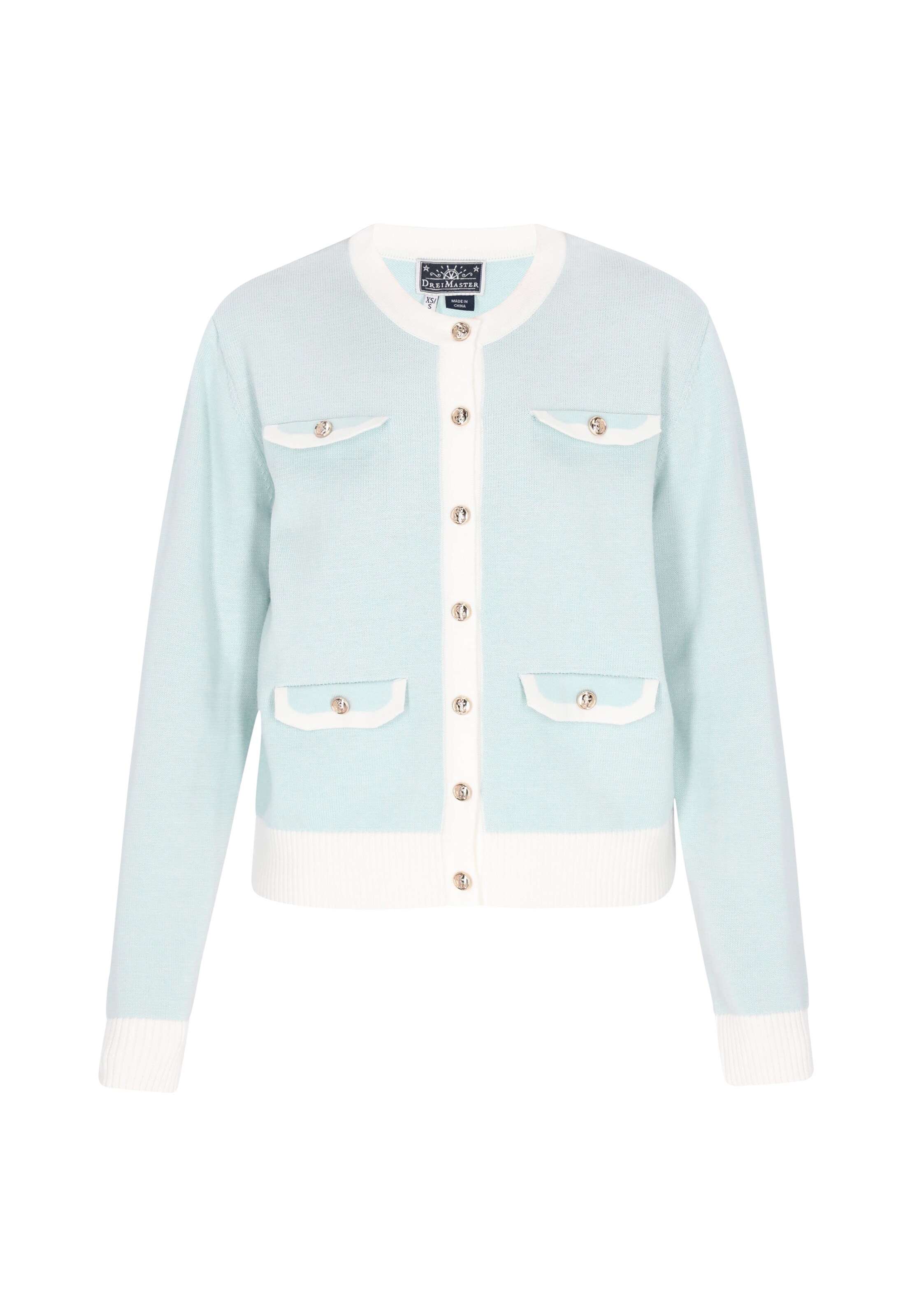 Cardigan DreiMaster Maritim en bleu : devant