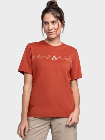 T-shirt fonctionnel 'Elmori' Schöffel en rouge : devant