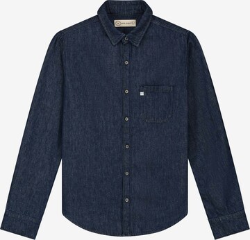 MUD Jeans Regular fit Button Up Shirt 'Stanley ' in Blue: front