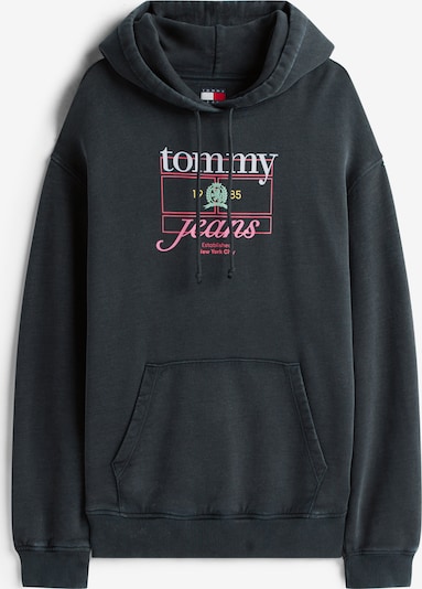 Tommy Jeans Sweater majica u roza / crna / bijela, Pregled proizvoda