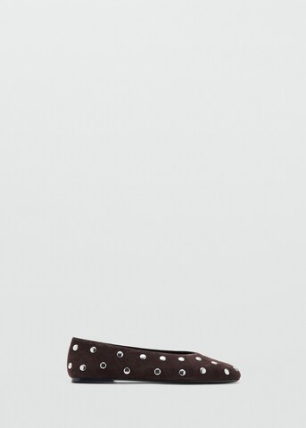 MANGO Ballet Flats 'Savoir1' in Brown