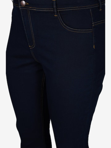 Zizzi Slim fit Jeans 'Nille' in Blue