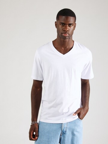 JACK & JONES T-shirt 'JJEOrganic' i vit: framsida