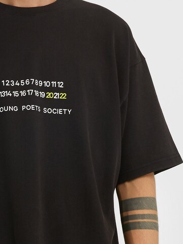 Young Poets Shirt 'Countdown Yoricko' in Schwarz