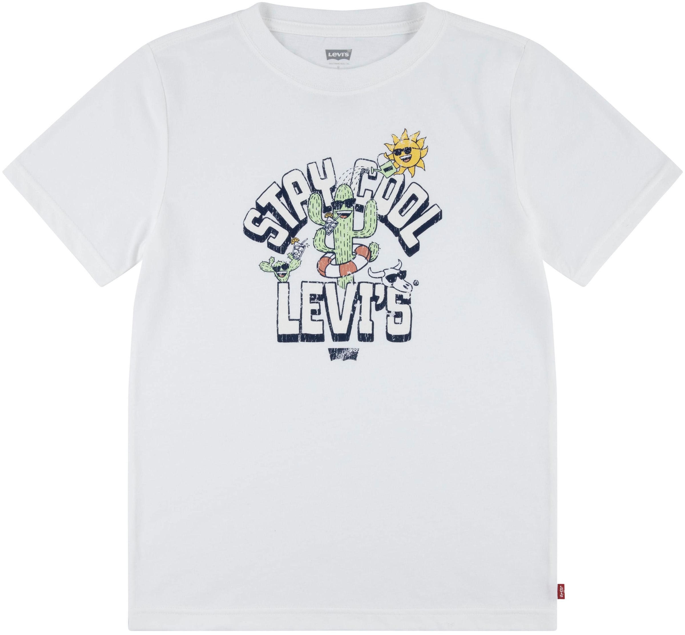 Levi's Kids Shirt in White: front