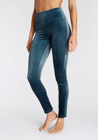 Skinny Leggings de la LASCANA pe albastru: față