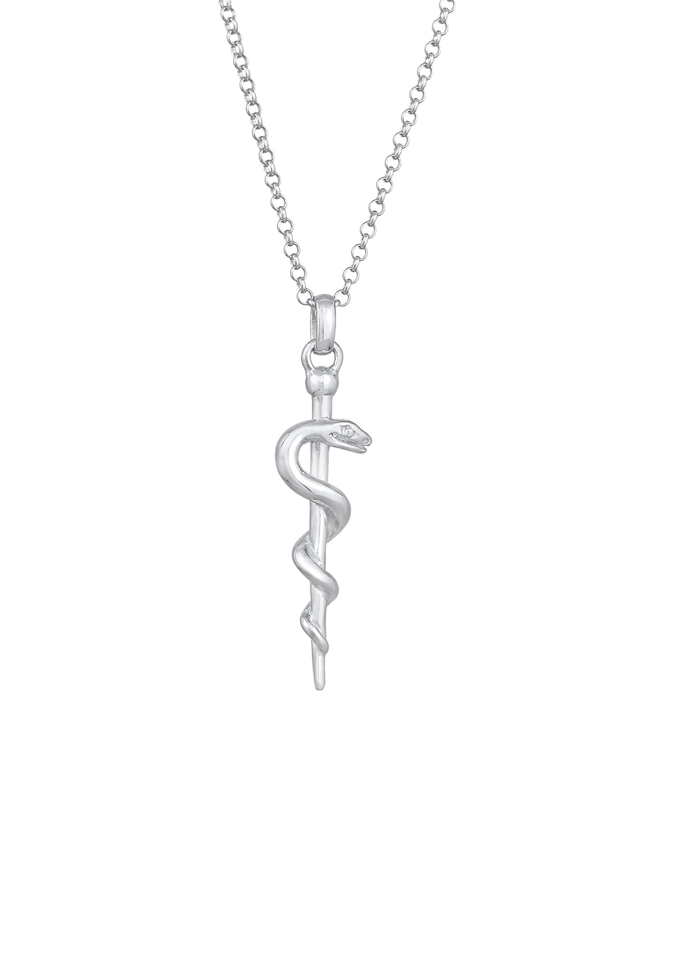ELLI Necklace 'Schlange' in Silver