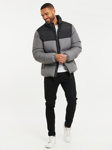 Threadbare Winter Jacket in Grey