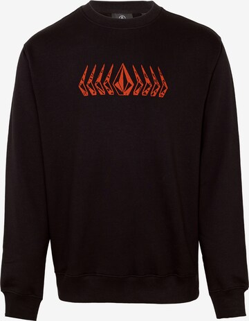 Volcom Sweatshirt ' WATANITE ' in Black: front
