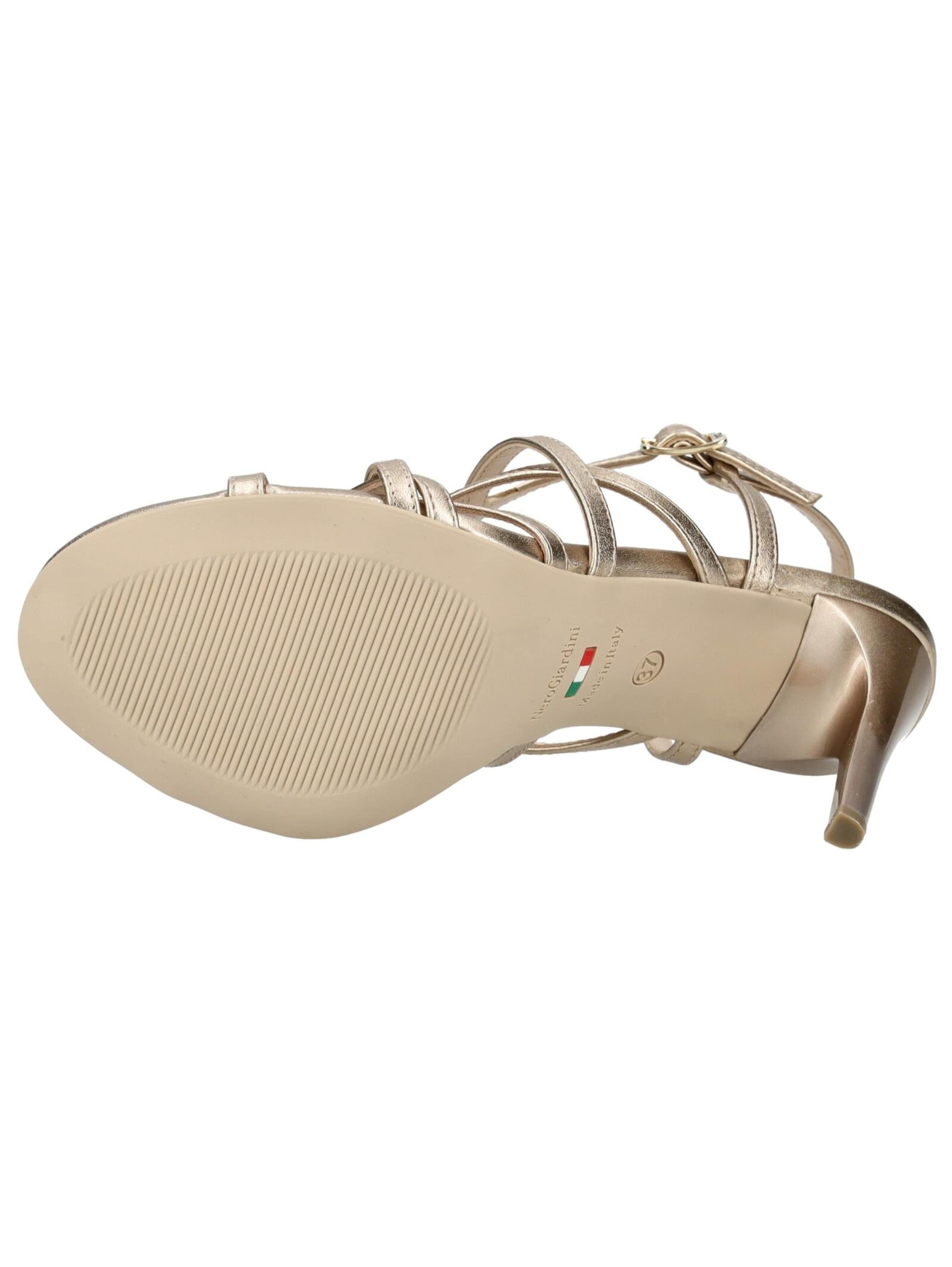 Sandalo con cinturino di Nero Giardini in oro