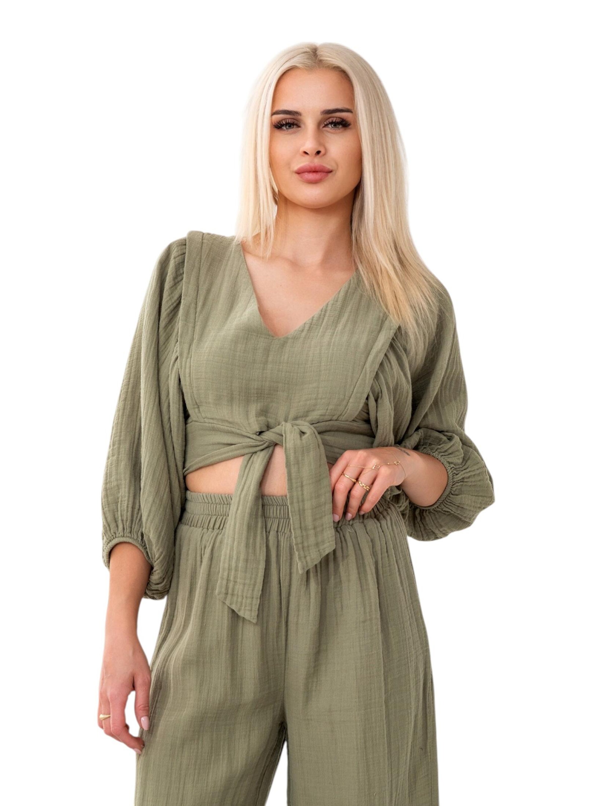 WENOR Loungewear 'FLOWSET' in Green