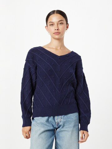 ABOUT YOU Sweater 'Hermine' in Blue: front