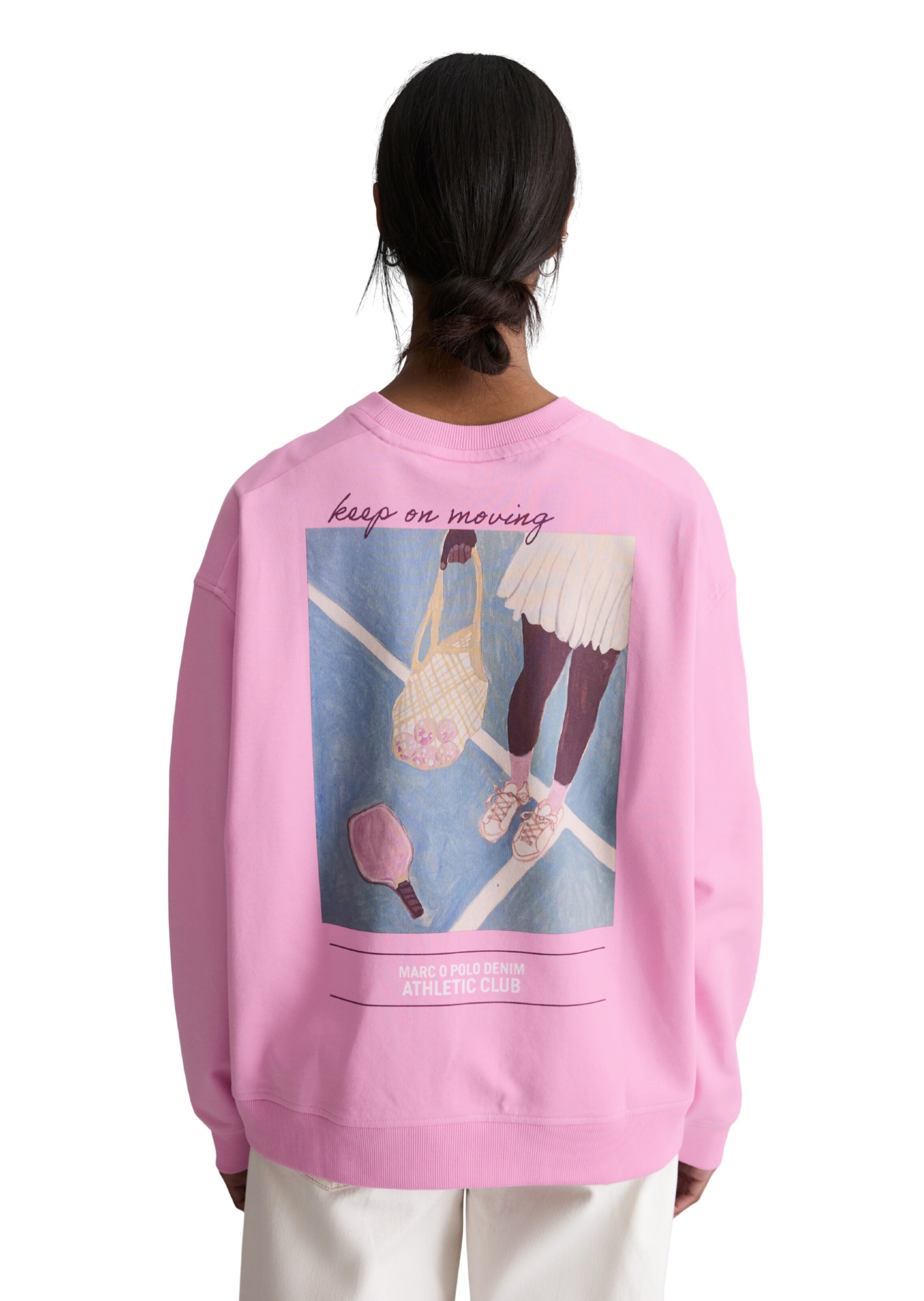 Marc O'Polo DENIM Sweatshirt in Pink: front