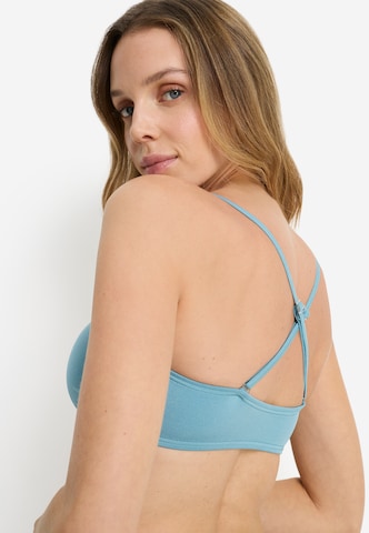 LASCANA Bandeau Bikini Top in Blue