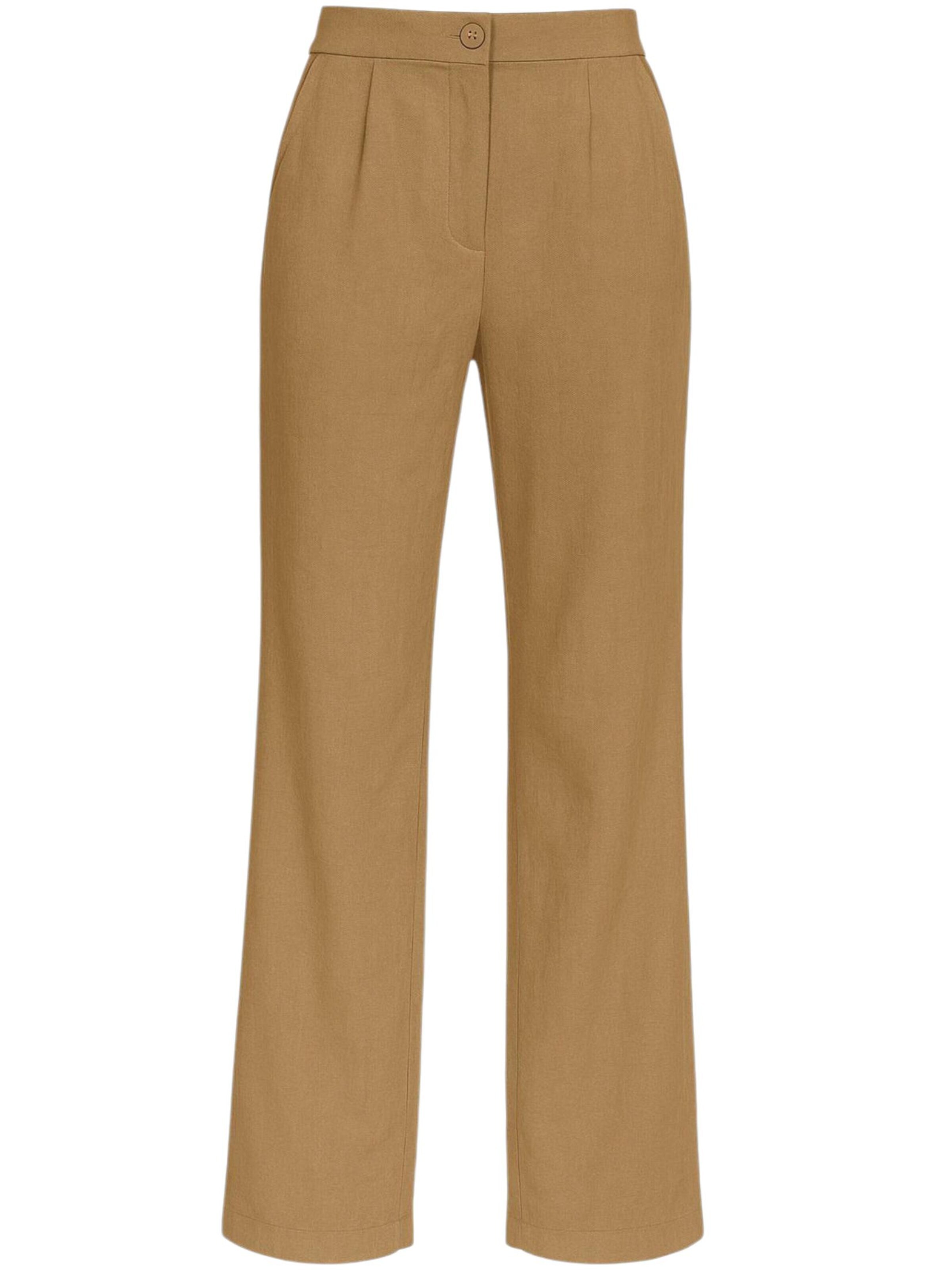 fashionshowcase Wide Leg Hose 'LIRIN'‌‌‌‌‌‌‌‌‌‌ in Braun: Vorderseite