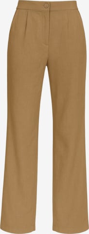 fashionshowcase Wide Leg Hose 'LIRIN' in Braun: Vorderseite