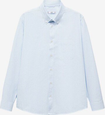 MANGO MAN Button Up Shirt 'Kodak' in Blue: front