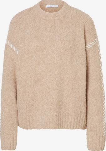 ABOUT YOU Sweter 'Victoria' w kolorze brązowy: przód